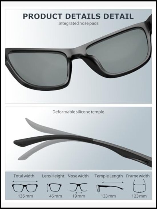 Polarized Sunglasses UV400 Protection Lightweight Frame Driving Fishing main image 7